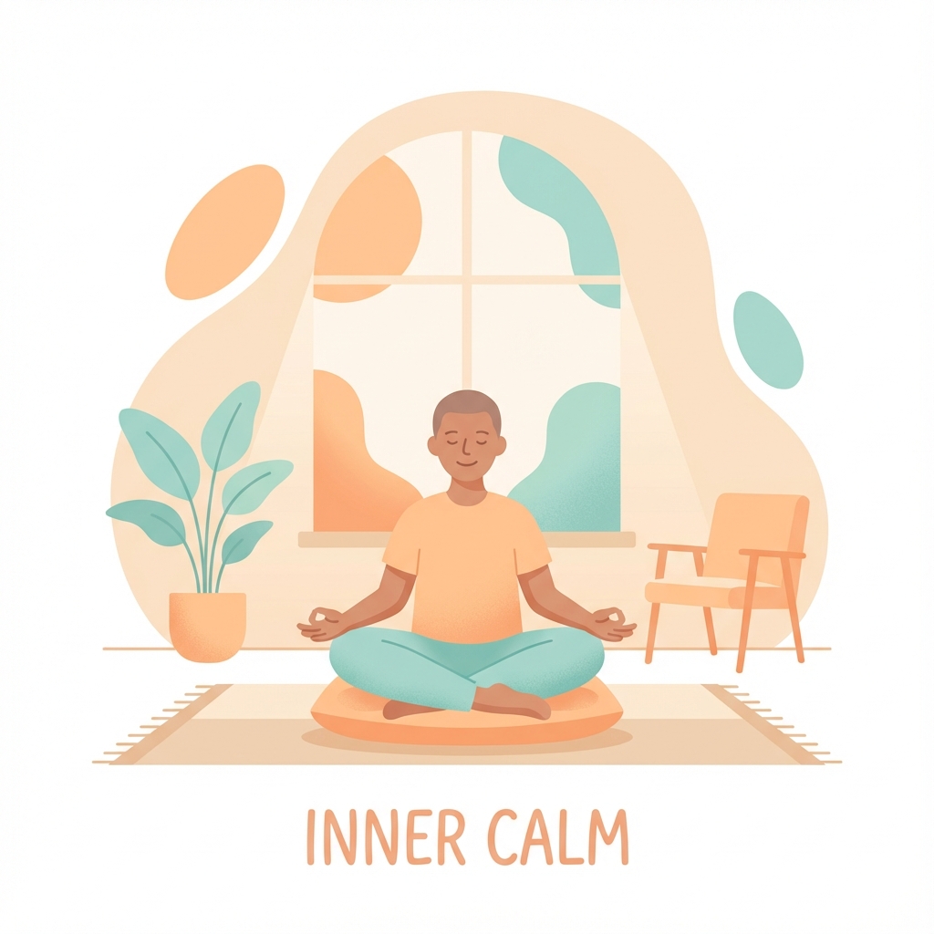 Concept of inner calm and peace